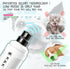 K&K Dog Nail Grinder with 2 LED Light for Large Medium Small Dogs Professional 2-Speed Powerful Electric pet Nail Clipper which Gentle and Painles...
