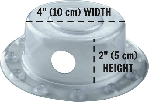 SlipX Solutions Bottomless Bath Overflow Drain Cover for Tub, Adds Inches of Water to Bathtub for a Warmer Deeper Bath, Spa Accessories, Drain Blo...