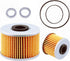 Oil Filter Kit Replacement for 15412-MGS-D21 15412-HP7-A01 91301-107-000 91302-PA9-003 94109-14000 94109-12000 Compatible with 2016-2020 Honda Pio...