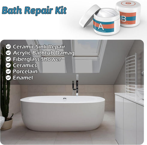 Granite Repair Kit & Quartz Countertop Chip Repair Kit 3.7 OZ- (Color Match) Marble Repair Kit with Super Adhesion for Granite Countertops, Marble...