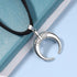 Punk Moon Leather Choker Necklace Black Leather Cord Necklace Silver Moon Pendant Necklace Gothic Velvet Collar Necklace Chain Jewelry for Women a...