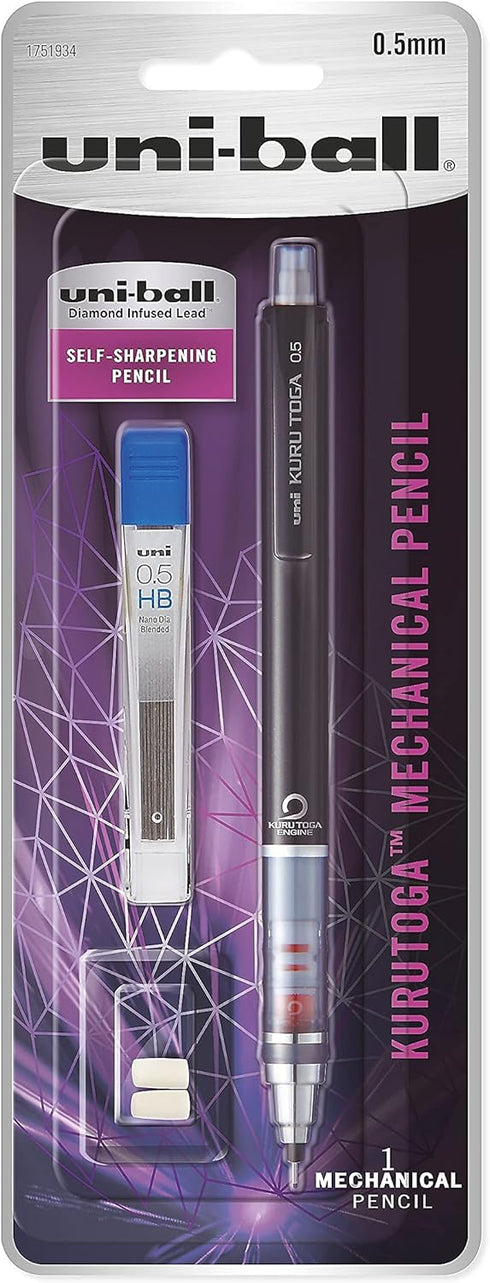 uni-ball KuruToga Mechanical Pencil, 0.5mm, HB #2, 1 Count...