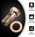 X AUTOHAUX 2 Set Banjo Bolt Brake Fitting Adapter Kit M10x1.25 Brake Line Thread Banjo Bolt with 10mm Washers...