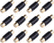 VCE 12-Pack Gold Plated RCA Female to RCA Female Coupler...