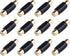 VCE 12-Pack Gold Plated RCA Female to RCA Female Coupler...