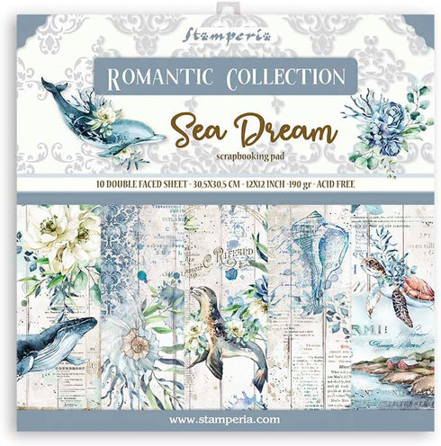 STAMPERIA INTERNATIONAL, KFT Stamperia-Scrapbooking Pad-Romantic Sea Dream, Multicoloured, 12 x 12 inches...