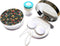 Contact Lens Travel Kit with Cleaner Washer, 5 in 1 Portable Contact Box with Mirror Tweezers Remover Tool Solution Bottle for Travel Daily Outdoo...