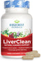 Ridgecrest Herbals LiverClean, Herbal Liver Support Supplement, Blessed Thistle, Dandelion, Detox, Cleanse Support, Healthy Bile (60 Caps, 30 Serv...