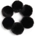 SUSULU Black Pom Poms for Crafts Fluffy Faux Fur Pom Pom Balls Small Black Pompoms with Tiny Cord for Hat Shoes Garment Accessories 2.8in Pack of ...