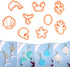 Puocaon Ocean Life Clay Cutters - 9 Shapes Polymer Clay Cutters for Earrings, Coral Shapes Clay Cutters for Polymer Clay Jewelry Making, 3D Print ...