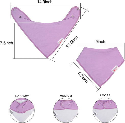 Baby Bibs, Baby Bandana Bibs for Boys Girls, Absorbent Baby Bib for Drooling and Teething Drool Bibs...
