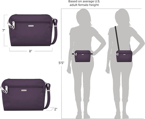 Travelon Anti-Theft Classic Convertible Crossbody & Waist Pack...