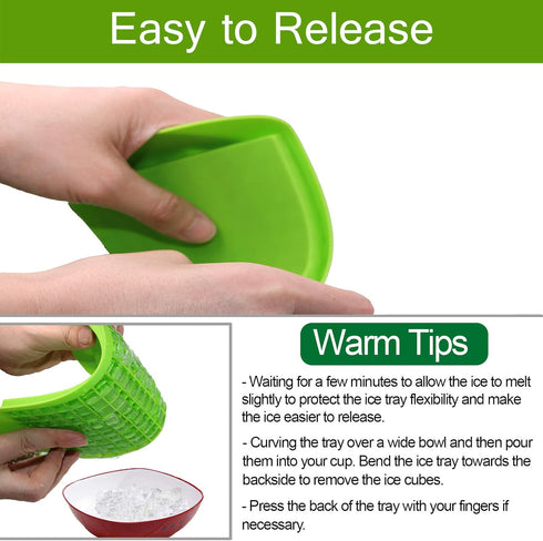 Silicone Mini Ice Cube Trays 2 Pack, 160 Small Ice Cube Molds Easy Release Crushed Ice Cube for Chilling Whiskey Cocktail, BPA Free Flexible Stack...
