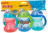 Nuby Clik-It Grip N' Sip Soft Spout No-Spill Training Sippy Cup with Handles - (3-Pack) 10 oz - 4+ Months - Blue/Green/Red...