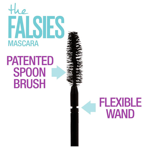 Maybelline Volum' Express Falsies Volumizing, Washable Mascara, Blackest Black, 1 Count...