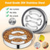 PETTOM Dog Bowl Slow Feeder, Non Slip Stainless Steel Slow Feeder Dog Bowl 3 Cups Metal Dog Food Bowls for Small Medium Dogs Double-Sided Design P...