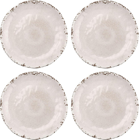 Supreme Housewares 4-Piece 6 Inch Melamine Dessert Plates Appetizer Dinner Plates Small Serving Plates Party Plates Round Plate for Dessert Snack ...