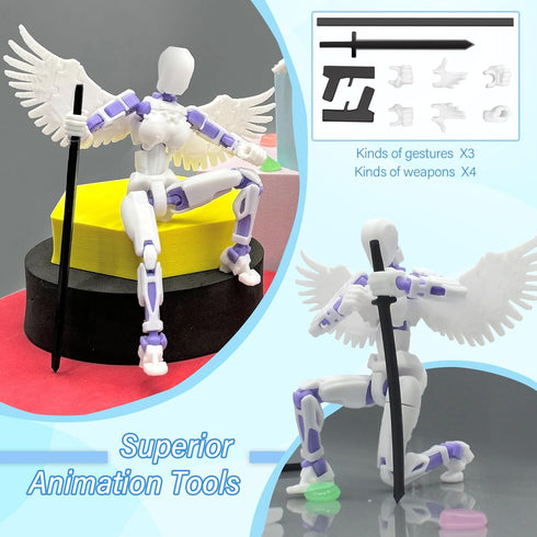 T13 Multi-Jointed Action Figures,T13 Action Figure,Titan 13 Action Figure,3D Printed Action Figures,T13 Action Figures (1pcs-A)...