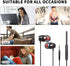Earbuds Wired Earphones with Microphone in-Ear Headphones for Galaxy A14 A23 A13 A03s A12 A22 A32 5G A42 A52 A72 A11 A21 A51 A71 S10 Plus, Moto G ...