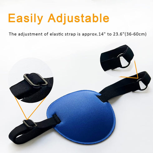 2PCS Eye Patches, Soft Medical Eye Patch Adjustable Amblyopia Lazy Eye Patches, Pirate Eye Patches for Kids and Adults, 2 Color...