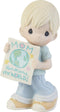 Precious Moments "Mom, You Deserve The World Hand-Painted Porcelain Figurine - 203006, Unique Mother's Day, Birthday, and Holiday Decor Keepsake...