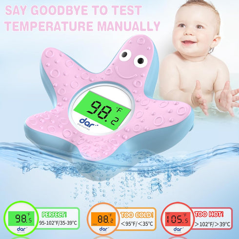 Bath Thermometer Baby Safety,Bath Water Thermometer with Backlight Display,Infant Bathtub Floating Toy,Bath for Baby Kids,Toddler,New Born Bath Es...