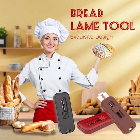 Bread Lame Dough Scoring Tool,Sourdough Bread Baking Supplies with Magnetic to Storage,Exquisite Design Bread Scorer Tool for Homemade Bread Bakin...