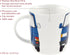 BRISA VW Collection - Volkswagen Large Ceramic CoffeeTeaCappuccino Mug Cup in T4 Bus Campervan Design (Blue)...