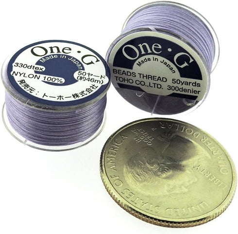 TOHO One-G Beading Thread, 50 Yard Bobbin (Light Lavender)...