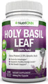 Holy Basil Leaf Capsules - 500mg - 2.5% Ursolic Acid - 120 Vegan Capsules - Real Tulsi Extract Supplement - Positive Mindset - Adaptogenic & Ayurv...