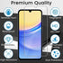 4 Pack Screen Protector for Samsung Galaxy A15 5G with 4 Pack Camera Lens Protector, Full Coverage Tempered Glass Film Anti-Fingerprint Case Frien...