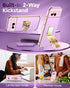 Silverback for Pixel 8 Case with Stand, Phone Case with Ring & Mirror Kickstand, Women Girls Bling Luxury Cover for Google Pixel 8, Purple...
