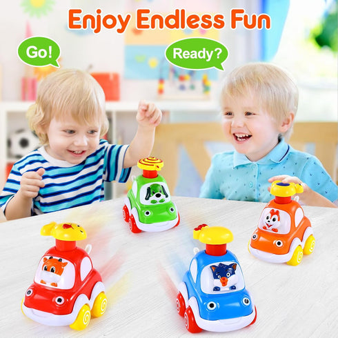 Palmatte Cars Toys for 1 Year Old Boy Birthday Gift Press and Go Car for 2 Years Old Boy Cars for Toddlers 1-3 Baby Toys 12-18 Months Gifts for 1 ...