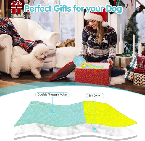 Dog Toys for Chewers, Puppy Toys for Boredom and Stimulating, Dog Squeaky Toys Octopus, Interactive Dog Toys for Smart Dogs, Soft Plush Dog Chew T...