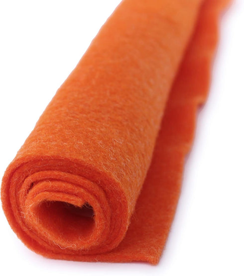 Hallows Eve Orange - Wool Felt Giant Sheet - 35% Wool Blend - 1 36x36 inch XXL Sheet...
