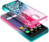 NZND Case for Wiko Ride 2 (U520AS) with Tempered Glass Screen Protector (Full Coverage), Glitter Liquid Floating Waterfall Girls Cute Phone Case C...