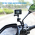 Motorcycle Rearview Mirror Mount for Gopro Motorcycle Aluminum Bracket Holder (360 Degree Rotation & 10mm Hole) Compatible with GoPro Hero 8/9/10/...