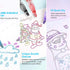 Outline Markers Self-outline Metallic Markers, 12 Colors Double Line Outline Markers, Super Squiggles Shimmer Outline Glitter Pen Set for Christma...