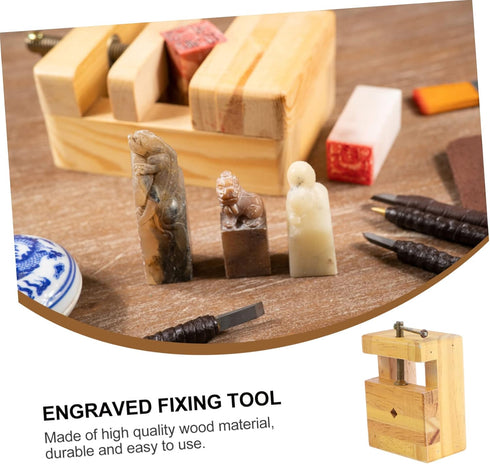 COHEALI 1pc Engraving Accessories Bench Mini Accessories Adjustable Work Table Drill Press Table Woodworking Vise Wood Working Clamp Engraved Seal...