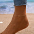 MOLEVY Ankle Bracelets for Women 14K Gold Plated Anklets Tiny Cross Anklet for Women Waterproof Ankle Bracelet Dainty Bridesmaid Summer Jewelry Gi...