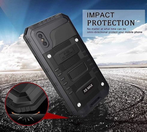 Seacosmo for iPhone Xs Max Waterproof Case, Military Grade 360 Full Body Protective Rugged Heavy Duty Case Shockproof Drop Resistant Defender for ...