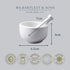 WM Bartleet & Sons 1750 Traditional Porcelain Mini Mortar & Pestle, Herb and Spice Grinder 7cm – White...