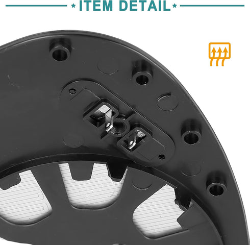 ACROPIX Car Rearview Mirror Driver Left Side Heated Mirror Glass Replacement Fit for BMW 328xi with Backing Plate Heated - Pack of 1 Blue Glass...