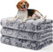 Luciphia 1 Pack 3 Blankets Fluffy Premium Fleece Pet Blanket Flannel Paw Printed Throw for Dog Cat Grey Paw Medium(30"x20",Pack of 3)...