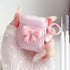 Cute AirPods 2/1 Generation Clear Case, Girly 3D Bow Design Soft TPU Protective Shockproof Kawaii Apple iPod 2nd/1st Generation Cover with Cleaner...
