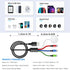 5FT/1.5M Multi Charging Cable for Apple Watch Charger Travel Nylon Braided USB C Micro USB Lightning Compatible with iWatch Ultra/SE/9/8/7/6/5/4/3...