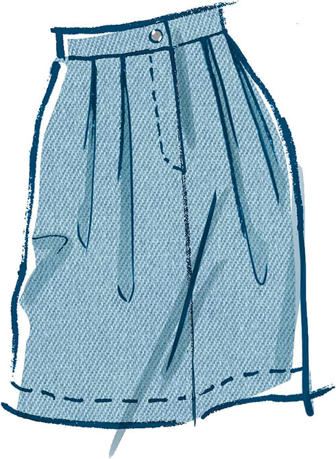 McCall's Misses' High-Waisted Pencil Skirt Sewing Pattern Kit, Code M8222, Sizes 6-8-10-12-14, Multicolor...
