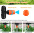 Upgraded Locked 3 Way Atomizing Nozzle for 1/4" Drip Tubing, 25 Pcs Adjustable Micro Spray Irrigation Emitters Tee Misting Drippers for Drip Sprin...