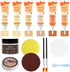 DEWEL Furniture Repair Kit Wood Filler, 6 Colors Peach Series Wood Floor Repair Kit, Filler Furniture Paint, Wood Putty & Wood Polish Repair Wood ...
