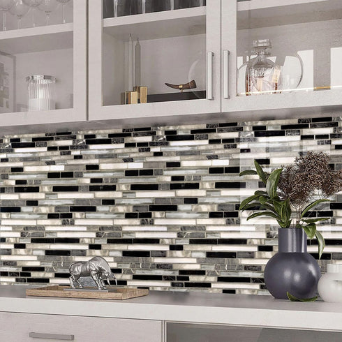 Livebor Peel and Stick Wallpaper Kitchen Backsplash Wallpaper 17.7inch x 118.1inch Tile Contact Paper Kitchen Wallpaper Peel and Stick Bathroom Wa...